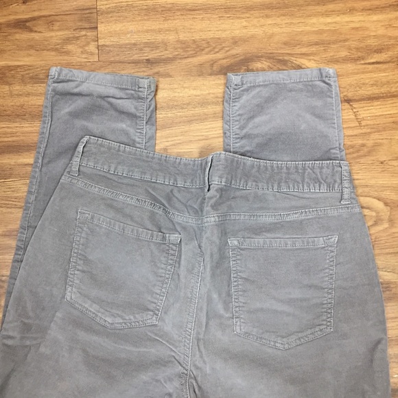 Crown & Ivy Gray Stretch Corduroy Pants - Picture 3 of 4